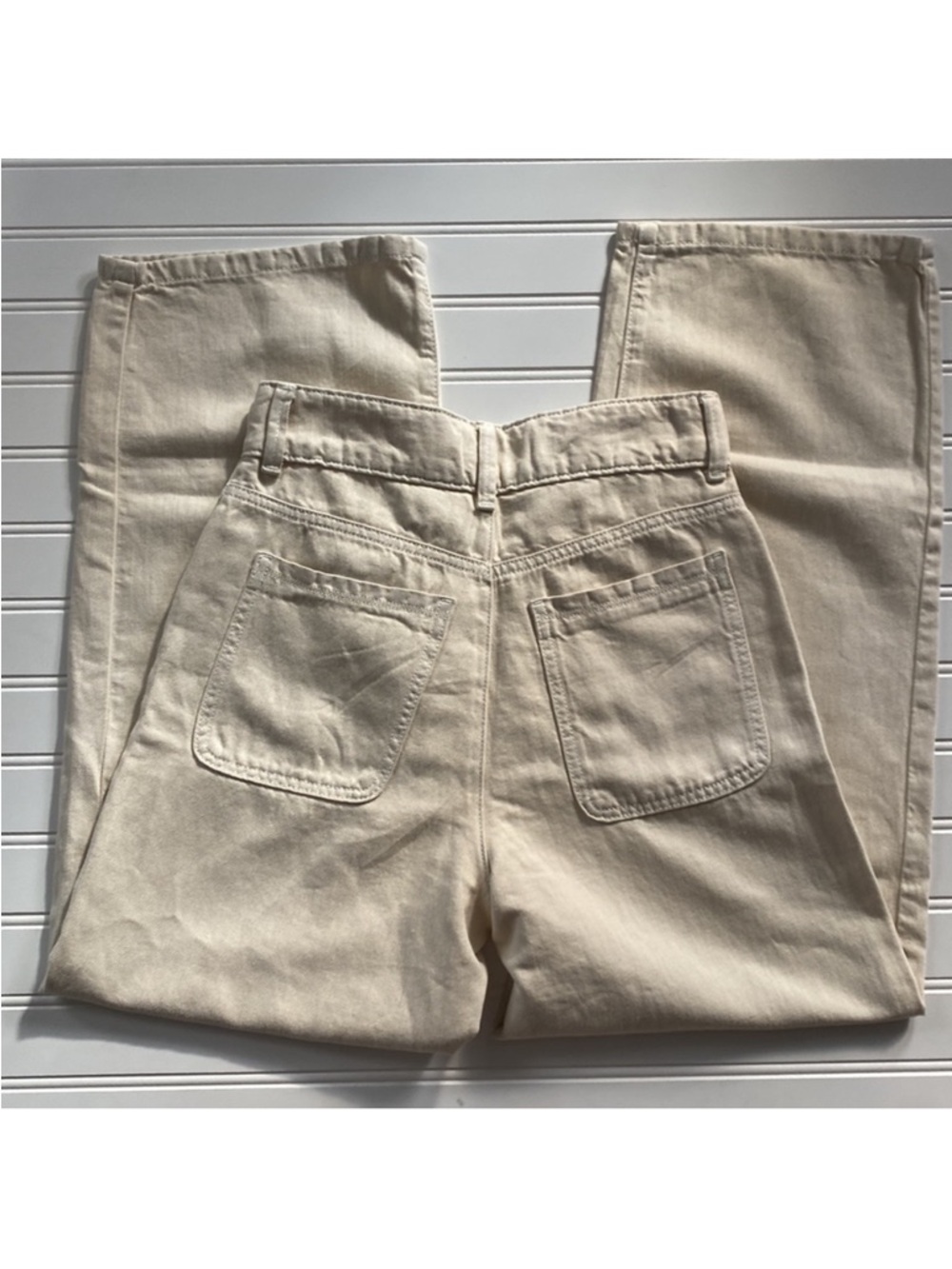 Zara Denim wide leg cargo pants - Picture 4 of 12